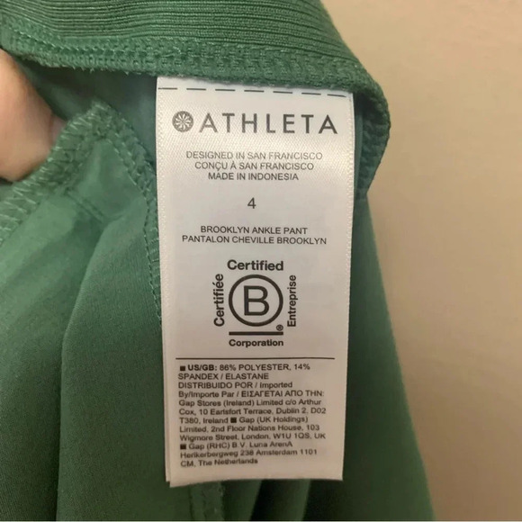 Athleta Brooklyn Ankle Pant in Vineyard Green Size 4 - Picture 11 of 11